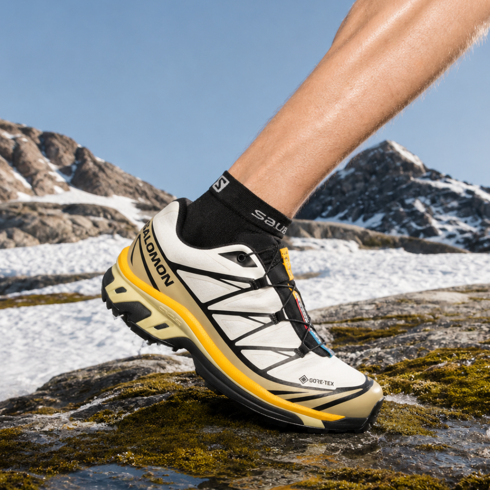Giày Thể Thao Unisex Salomon XT-6 Gore-Tex Vanilla Ice / Bog / Shadow Green L49215700