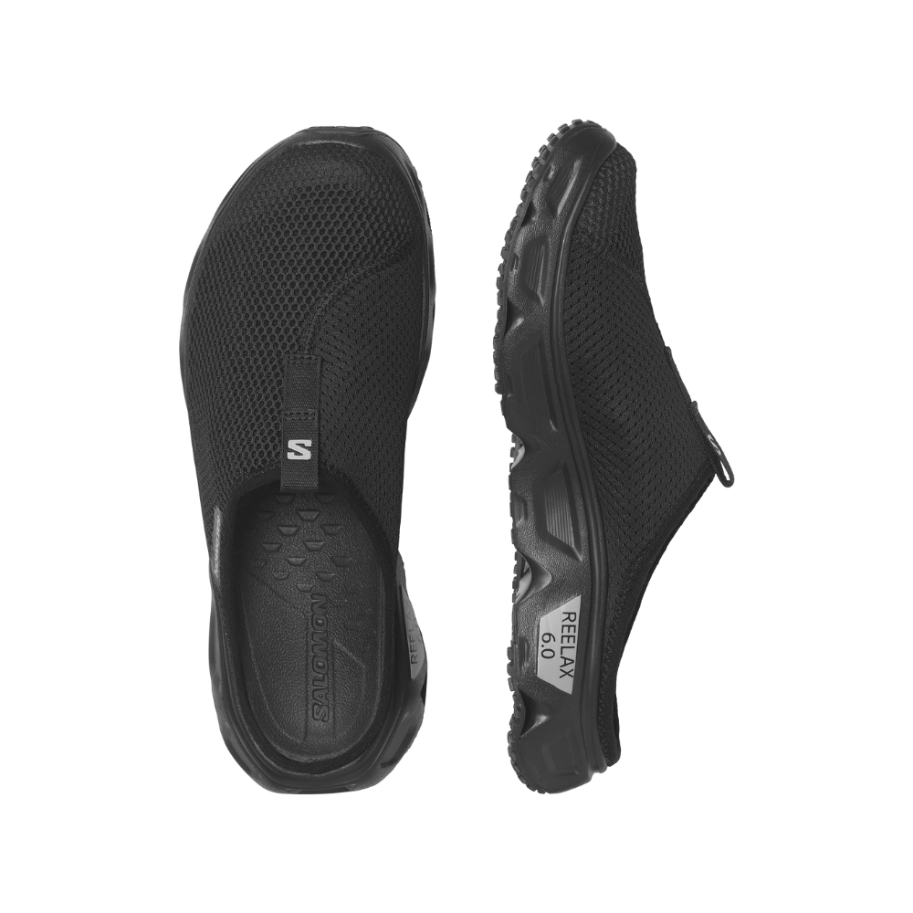 Dép Thể Thao Trail Running Nam Salomon Reelax Slide 6.0 Black/Black/Alloy L47112000