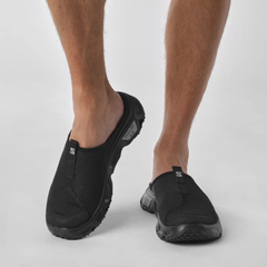 Dép Thể Thao Trail Running Nam Salomon Reelax Slide 6.0 Black/Black/Alloy L47112000