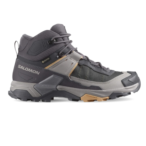 Giày Hiking Salomon Nữ X Ultra 5 Mid Gore-Tex Nine Iron/Gull/Soft Clay L47754500