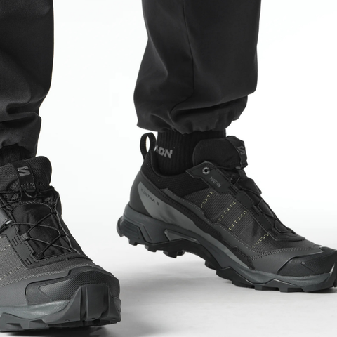 Giày Hiking Salomon Nam X Ultra 5 Wide Gore-Tex Black/Asphalt/Castlerock L47727400