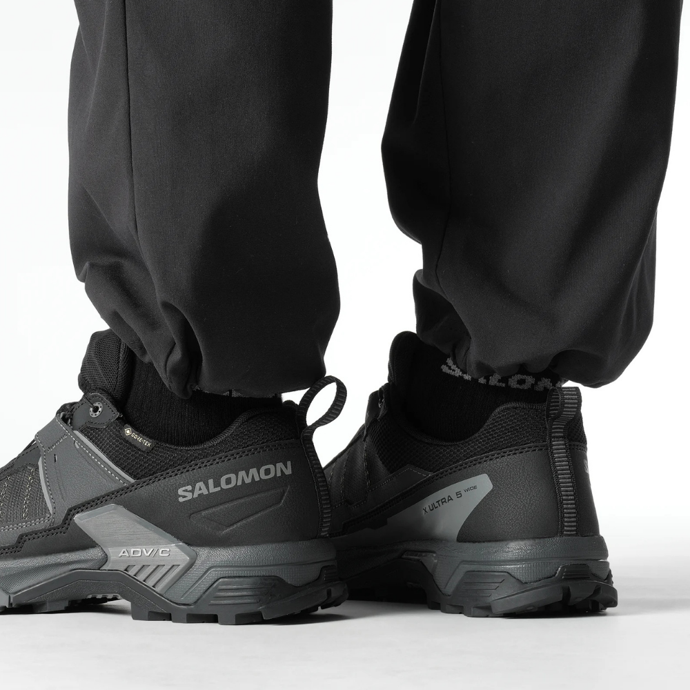 Giày Hiking Salomon Nam X Ultra 5 Wide Gore-Tex Black/Asphalt/Castlerock L47727400