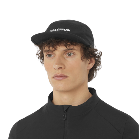 Mũ Thể Thao Unisex Salomon Logo 5 Panel Deep Black LC2681800