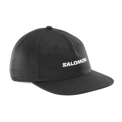 Mũ Thể Thao Unisex Salomon Logo Flat Cap Deep Black LC2682900