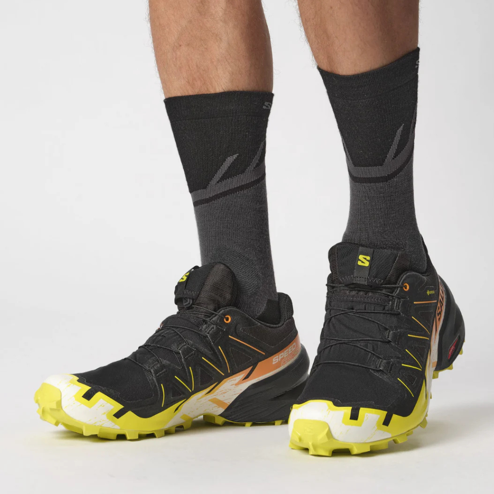 Tất Cao Cổ Salomon Unisex's Speedcross Crew Socks Black /Magnet LC2164800