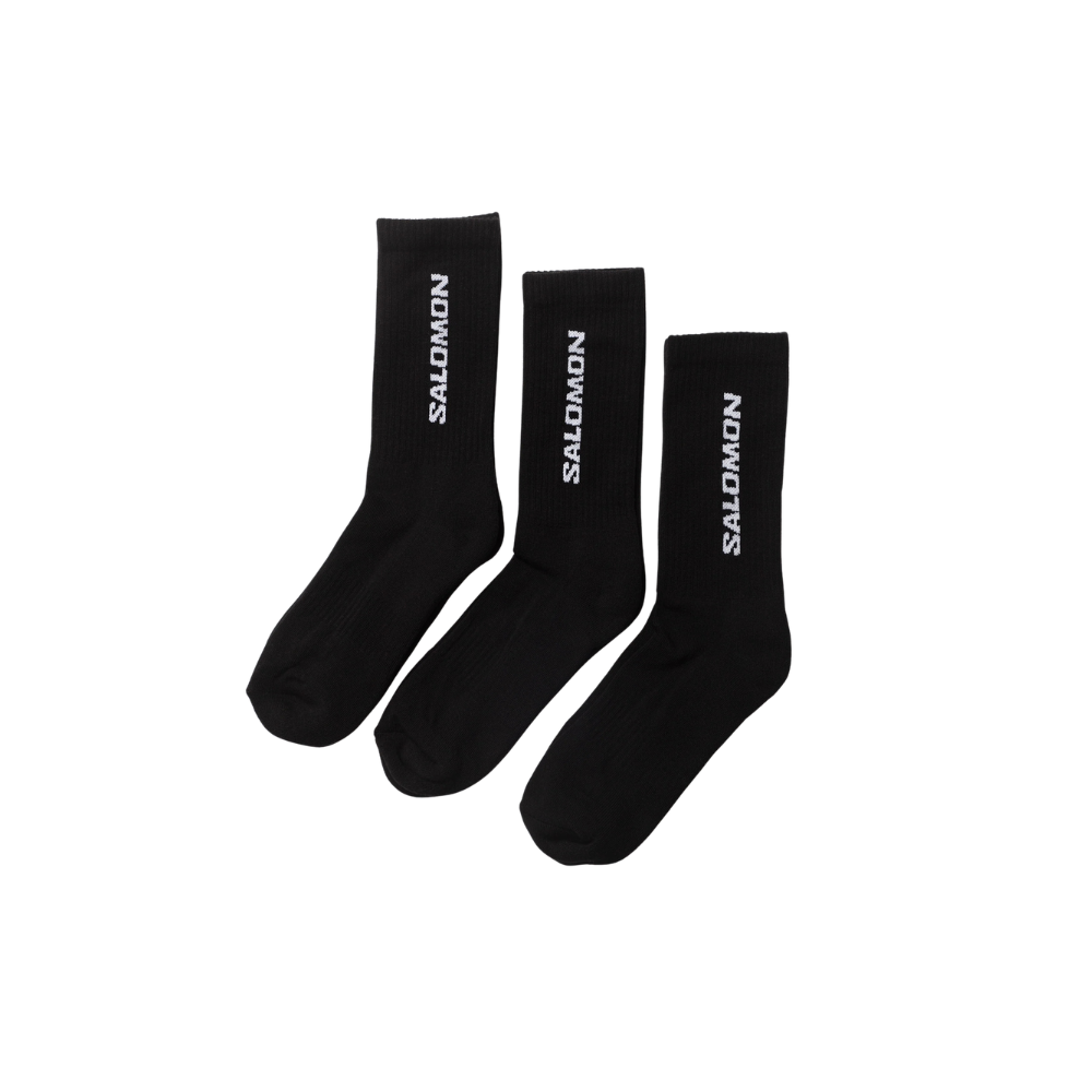 Tất Thể Thao Salomon X Everyday Crew 3-Pack Socks Black/Black/Black LC2086100