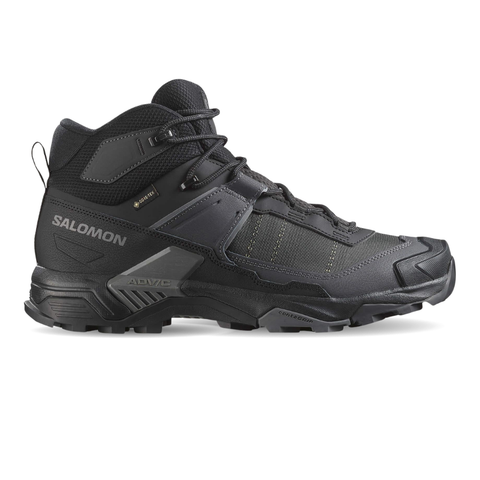 Giày Hiking Salomon Nam X Ultra 5 Mid Gore-Tex Black/Asphalt/Castlerock L47754200