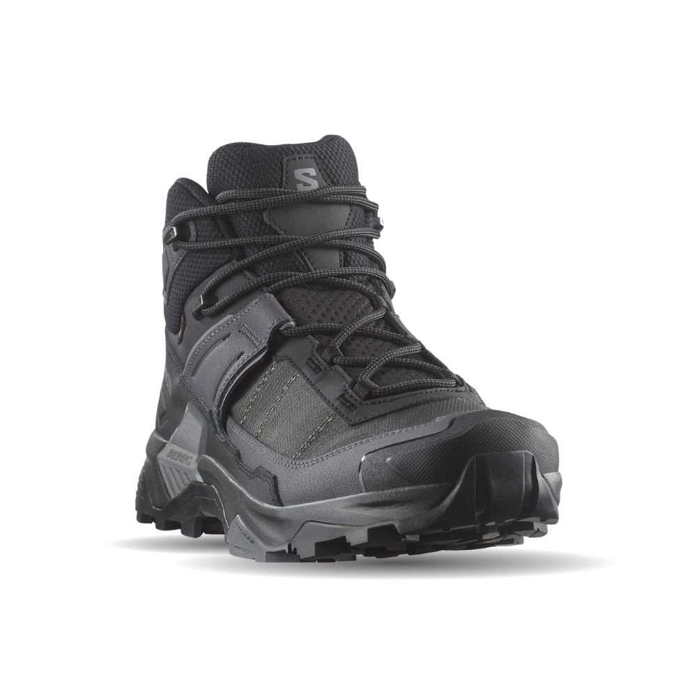 Giày Hiking Salomon Nam X Ultra 5 Mid Gore-Tex Black/Asphalt/Castlerock L47754200