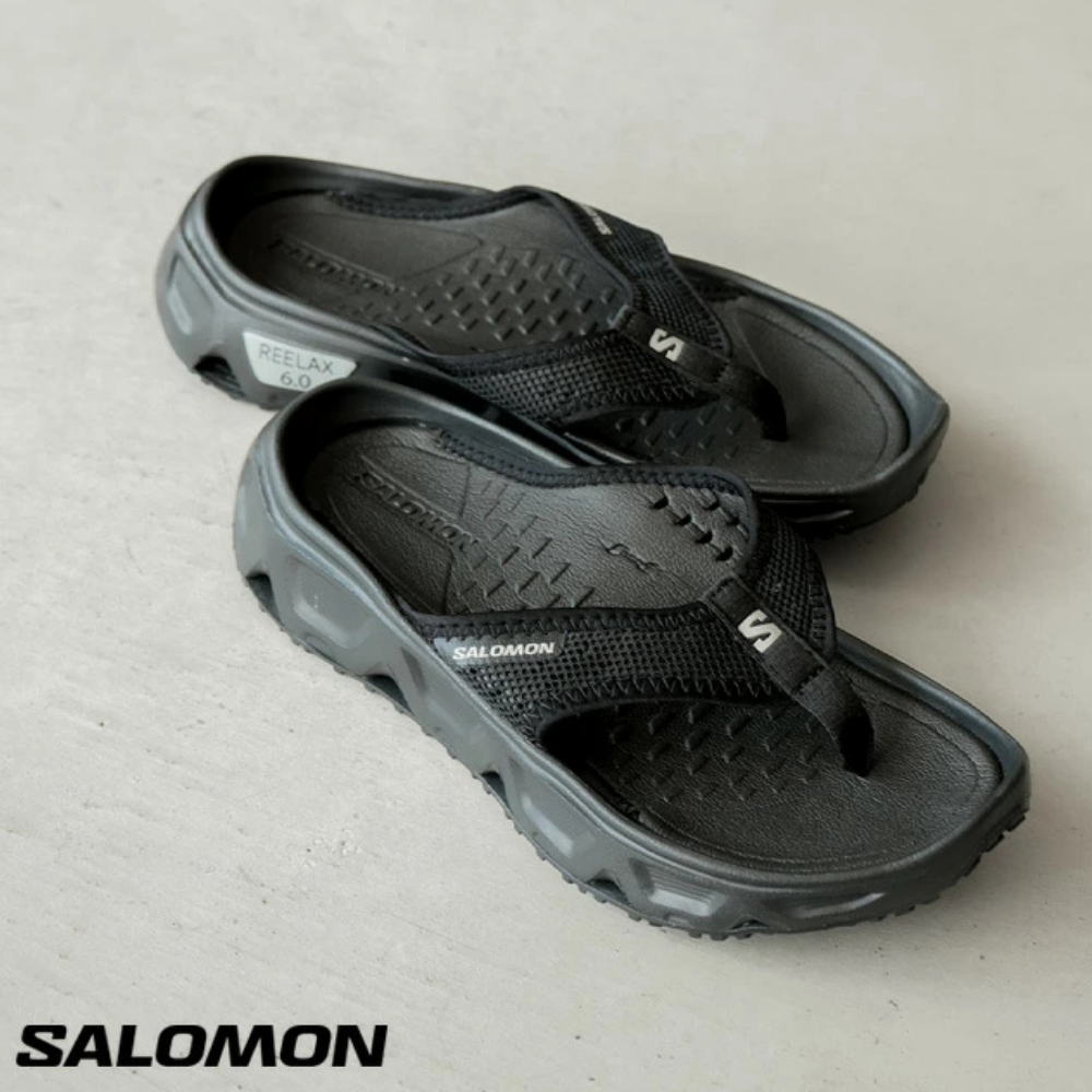 Dép Xỏ Ngón Nam Salomon Reelax Break 6.0 Black/Black/Alloy L47110800
