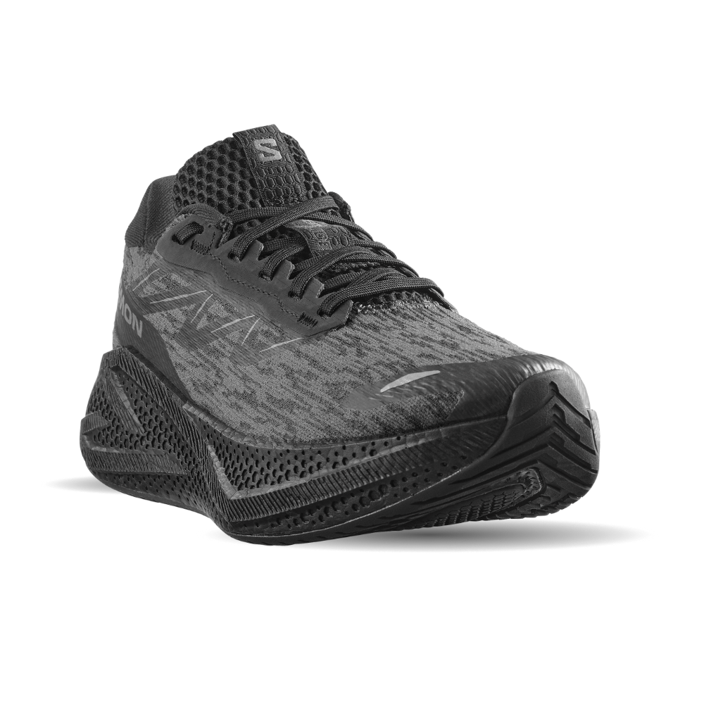 Giày Road Running Salomon Nữ Aero Glide 4 Black/Black/Asphalt L49151000