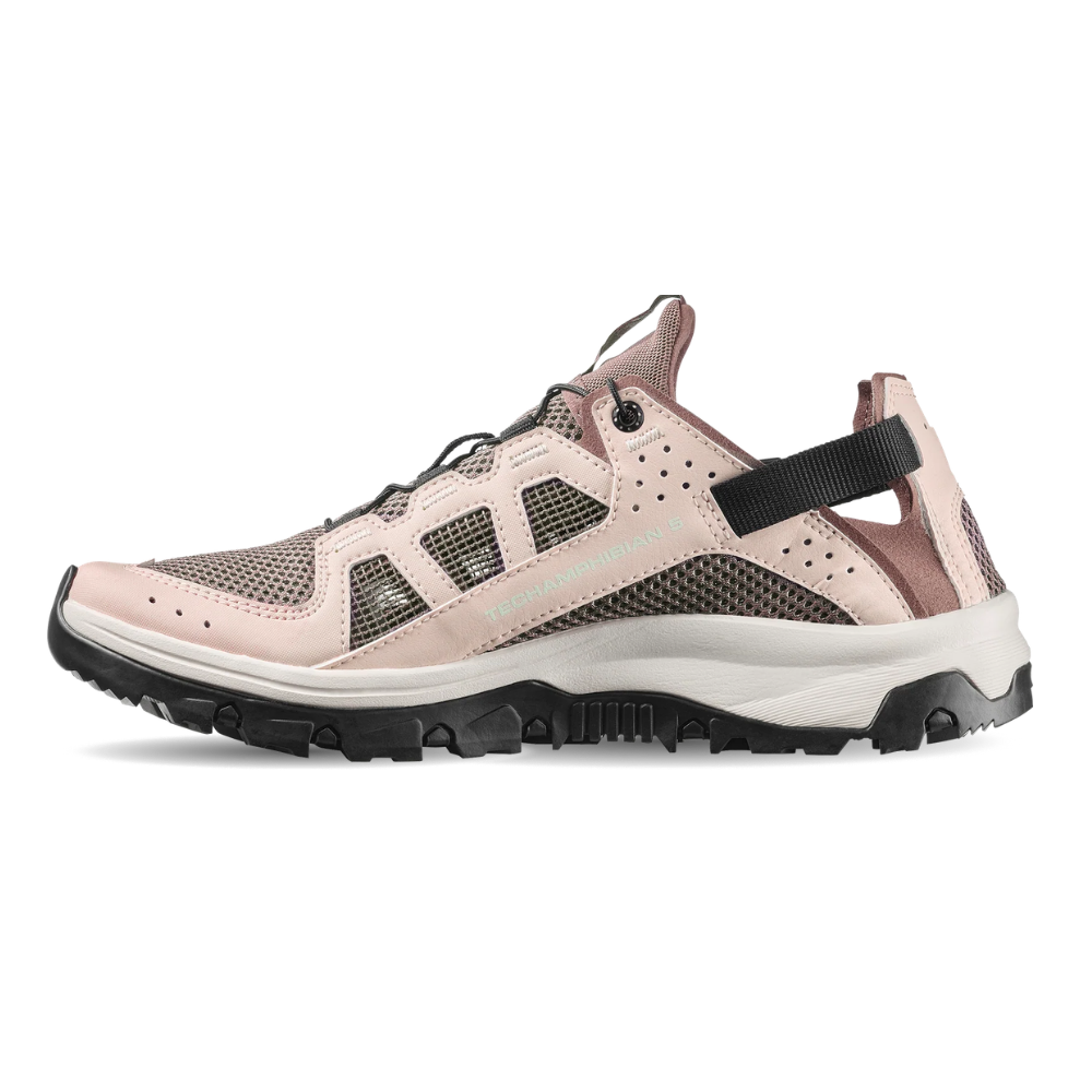 Giày Dép Sandals Nữ Salomon Sandals & Watershoes Techamphibian 5 Walnut/Tapioca/Clearly Aqua L49110400