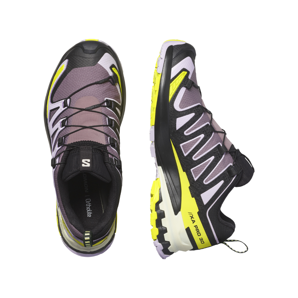 Giày Thể Thao Trail Running Nữ Salomon Shoes XA Pro 3D V9 GTX L47469500 Moonscape /Orchid Petal /Sulphur Spring