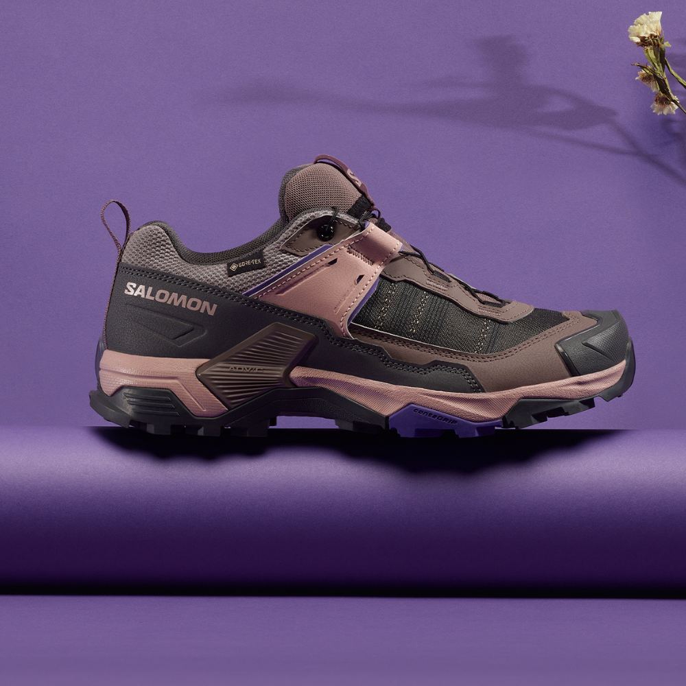 Giày Hiking Nữ Salomon X Ultra 5 GTX Iron/Shadow Gray L49140300