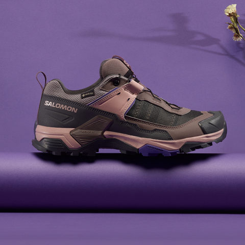 Giày Hiking Nữ Salomon X Ultra 5 GTX Iron/Shadow Gray L49140300