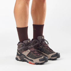 Giày Hiking Nam Salomon Shoes X Ultra 5 Mid Gore-Tex Black Coffee/Walnut L49103600