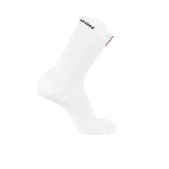 Tất Unisex Salomon S/LAB Glide Crew Vanilla ICE SA/Pompeian Red LC2625400