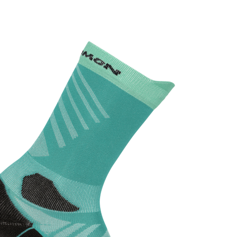 Tất Unisex Salomon Aero Crew Socks Dynasty Green/Waterfall LC2723800