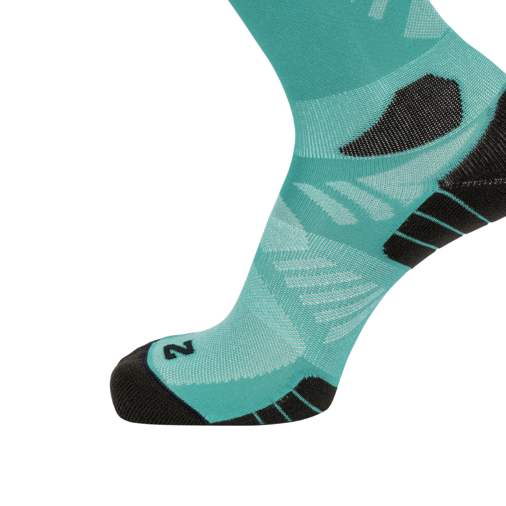 Tất Unisex Salomon Aero Crew Socks Dynasty Green/Waterfall LC2723800