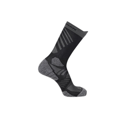 Tất Unisex Salomon Aero Crew Socks Black/Castlerock LC2626500