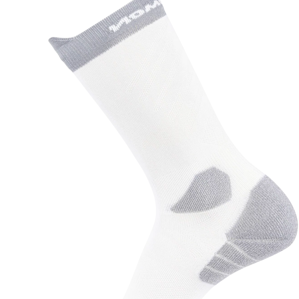 Tất Unisex Salomon Aero Crew Socks White LC2626800