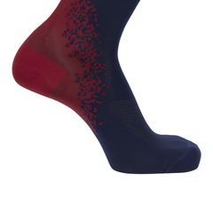 Tất Unisex Salomon GRVL Crew Deep Blue/Haute Red LC2723700