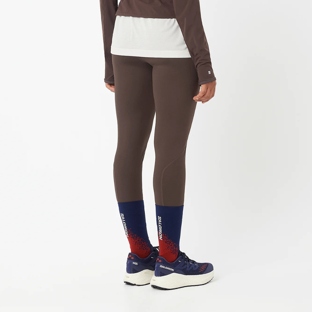 Tất Unisex Salomon GRVL Crew Deep Blue/Haute Red LC2723700