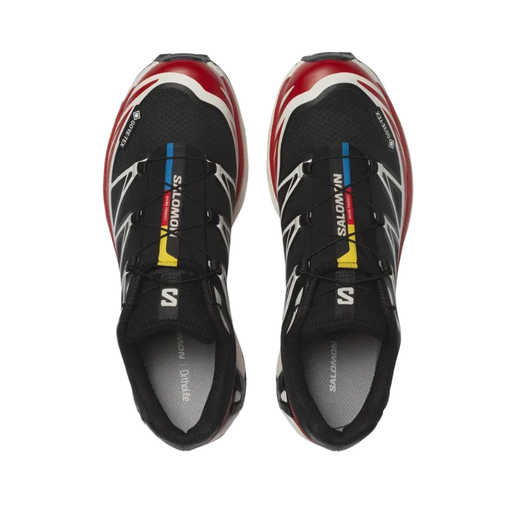 Giày Thể Thao Unisex Salomon XT-6 GTX Black/ Flame Scarlet/ Vanilla Ice L47974900