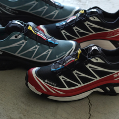 Giày Thể Thao Unisex Salomon XT-6 GTX Black/ Flame Scarlet/ Vanilla Ice L47974900