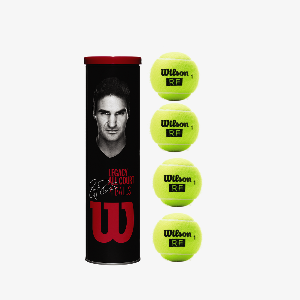 Bóng Tennis Wilson 12 Trái X Roger Federer RF Legacy All Court Tennisballs WRT11990M