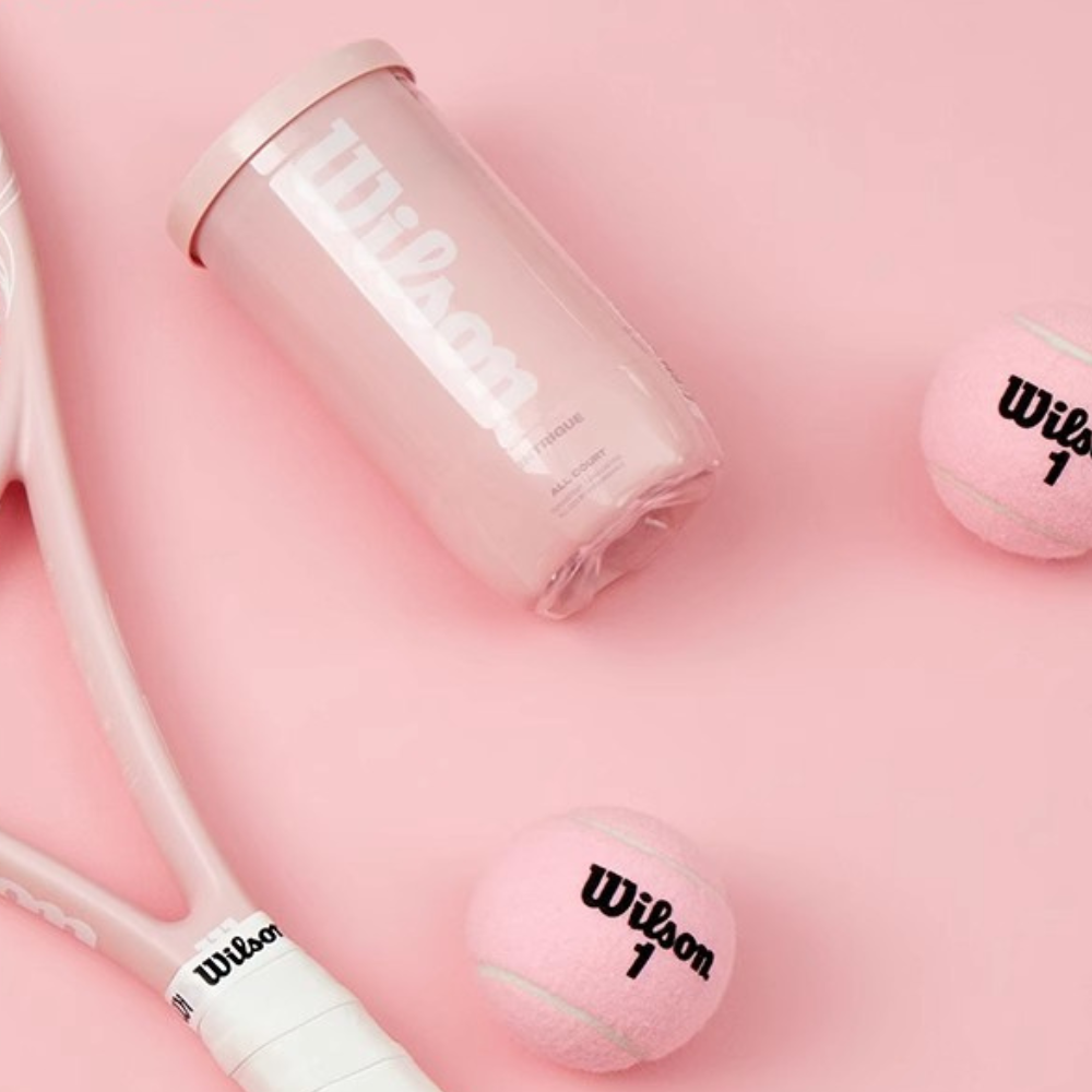 Wilson Intrigue 2 Ball Can Tennis Ball Pink Set 12 Bóng Tennis (6 lon) WR8215801001