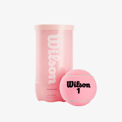 Wilson Intrigue 2 Ball Can Tennis Ball Pink Set 12 Bóng Tennis (6 lon) WR8215801001