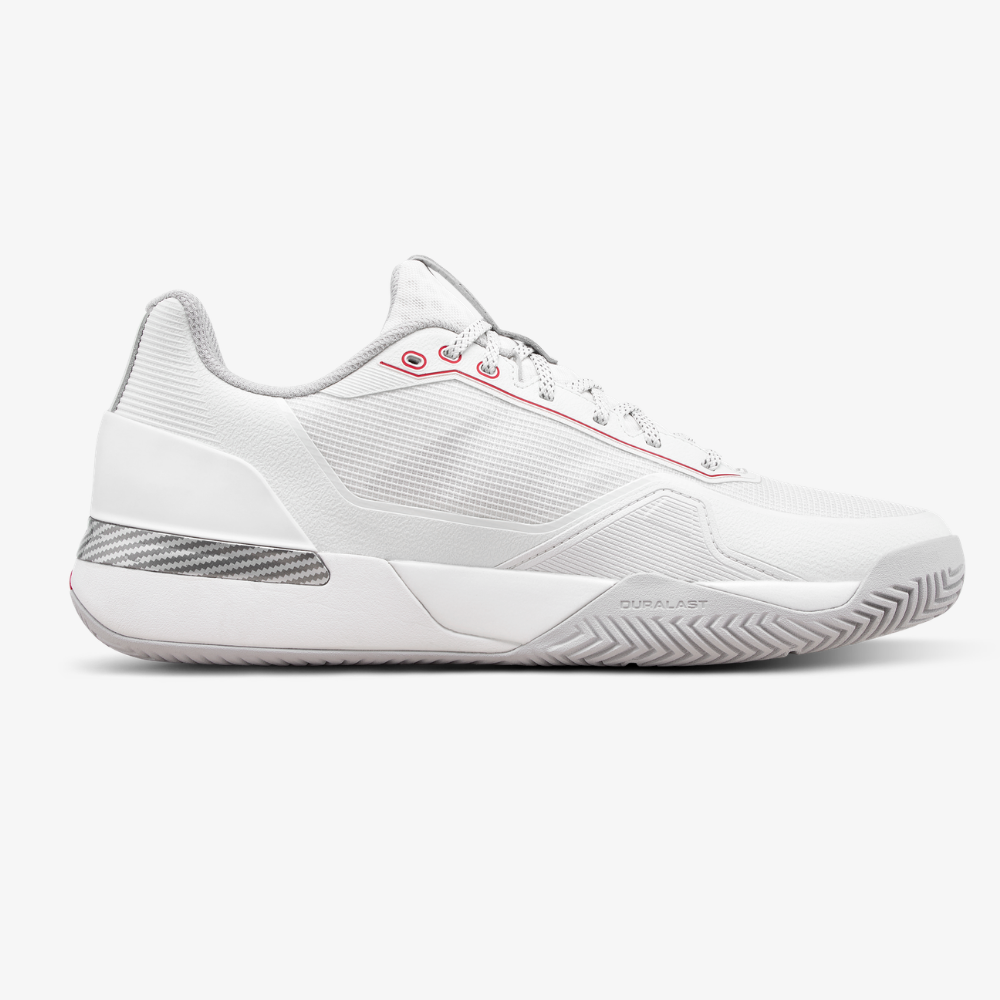 Giày Tennis Nam Wilson Rush Tour 5 Men's Tennis Shoe Bright White / Wilson Red / Microchip WRS00963001