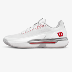 Giày Tennis Nam Wilson Rush Tour 5 Men's Tennis Shoe Bright White / Wilson Red / Microchip WRS00963001