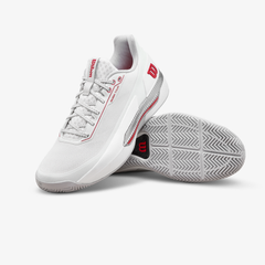 Giày Tennis Nam Wilson Rush Tour 5 Men's Tennis Shoe Bright White / Wilson Red / Microchip WRS00963001