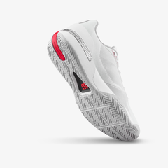 Giày Tennis Nam Wilson Rush Tour 5 Men's Tennis Shoe Bright White / Wilson Red / Microchip WRS00963001