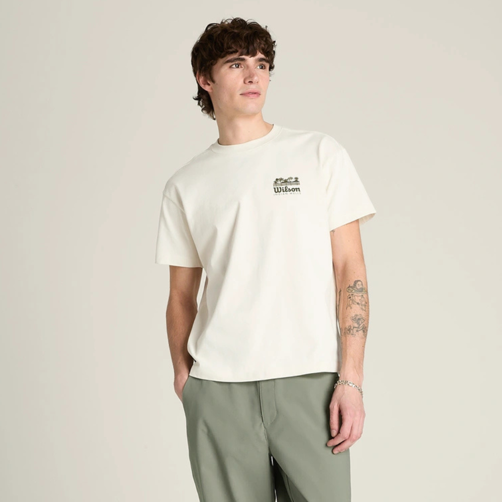 Áo Thun Nam Wilson Classic Cotton Graphic T-Shirt Sandrift WN00016W002001