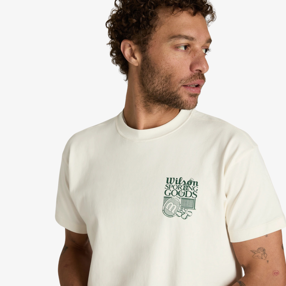 Áo Thun Nam Wilson Classic Cotton Graphic T-Shirt Sandrift WN00016W002002