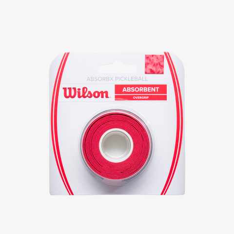 Quấn Cán Vợt Pickleball Wilson Absorbx Overgrip Pickleball 3 Pack Red WR8911001001
