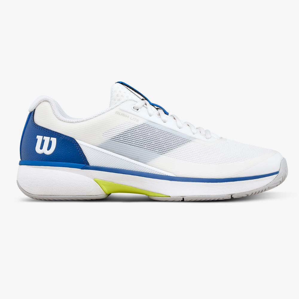 Giày Tennis Nam Wilson Rush Lite 5 Men's Tennis Shoes White/Deja Vu/Blue WRS338600U