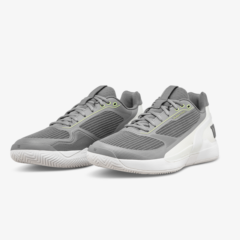 Giày Tennis Nam Wilson Rush Pro 5 Men's Tennis Shoe Titanium /Snow White /Black WRS339670U