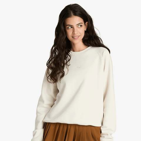 Áo Dài Tay Thể Thao Nữ Wilson Women Classic Crew Sandrift WW00562W002002