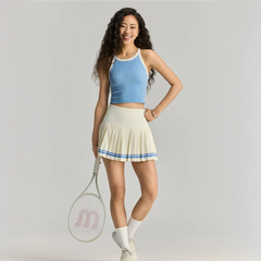 Áo Bra Thể Thao Nữ Wilson Women On The Daily Brami Blue White WW00284U112001