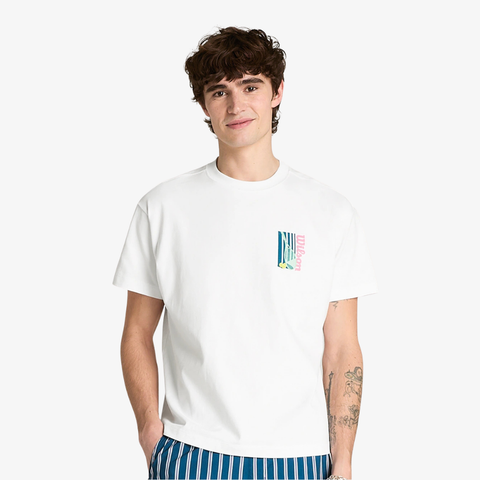 Áo Thun Nam Wilson Classic Cotton Graphic T-Shirt Bright White WN00016W001002