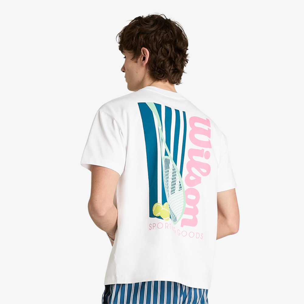Áo Thun Nam Wilson Classic Cotton Graphic T-Shirt Bright White WN00016W001002