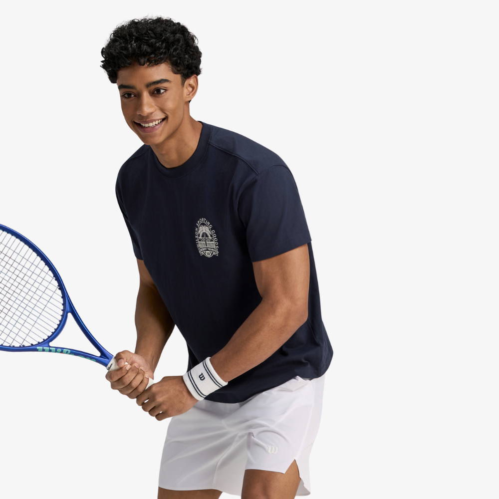 Áo Thun Nam Wilson Classic Cotton Graphic T-Shirt Classic Navy WN00016U001001