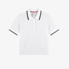 Áo Polo Thể Thao Nữ Wilson Women Addison Knit Polo - Pointell Polo White WE00362W001001