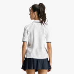 Áo Polo Thể Thao Nữ Wilson Women Addison Knit Polo - Pointell Polo White WE00362W001001
