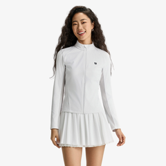 Áo Khoác Thể Thao Nữ Wilson Women Forehand Full Zip Jacket Bright White WE00166W001001