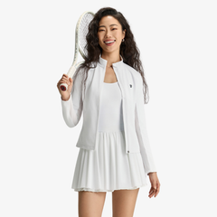 Áo Khoác Thể Thao Nữ Wilson Women Forehand Full Zip Jacket Bright White WE00166W001001