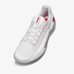 Giày Tennis Nam Wilson Rush Tour 5 Men's Tennis Shoe Bright White / Wilson Red / Microchip WRS00963001